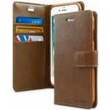 Goospery Bluemoon Wallet Case - iPhone 12 Range - Brown